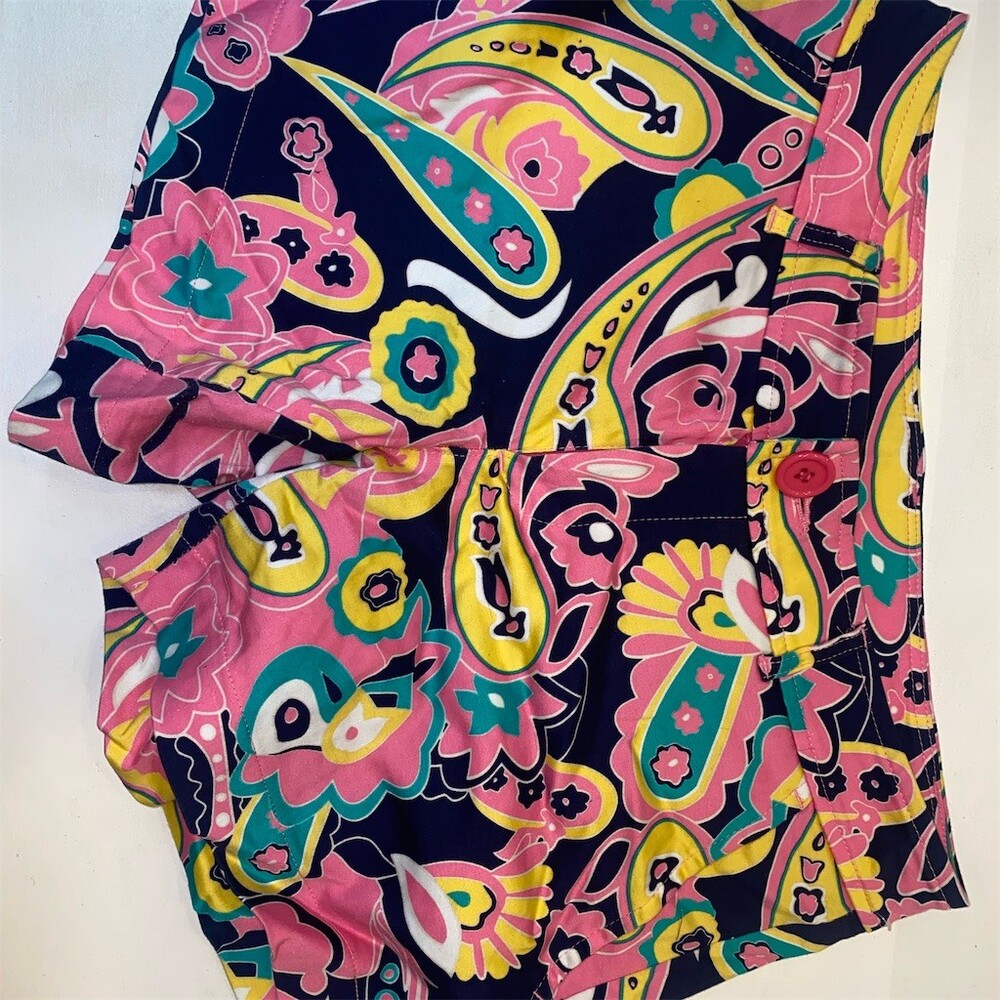 Tracy Negoshian Sara Skirt Womens Size 4 Multicolor Paisley Floral Mini